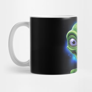 Green Alien Outer Space I Seeing You Mug